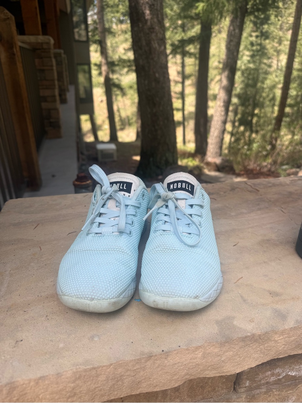 NOBULL Light Blue Knit Sneakers